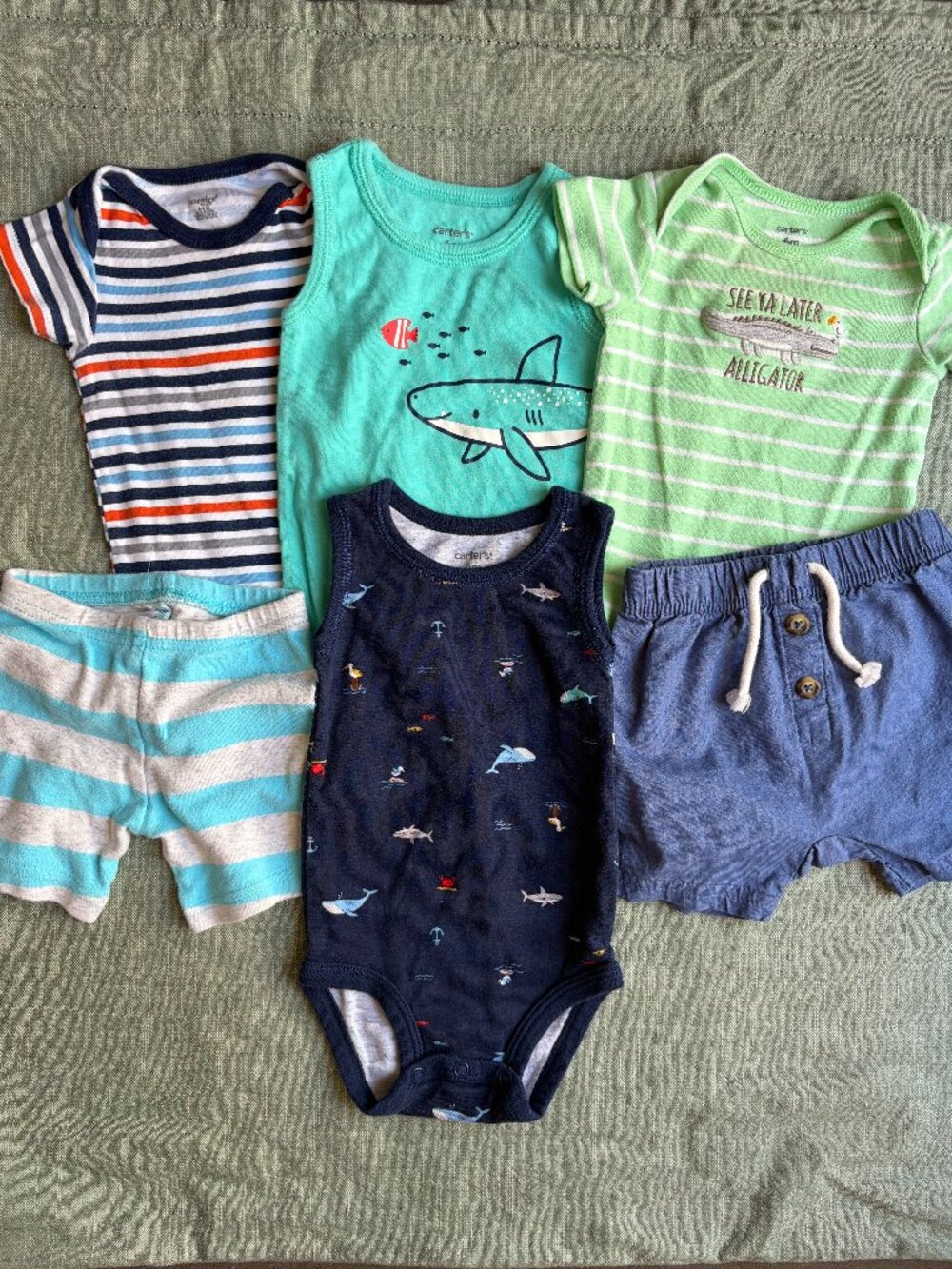 6-Piece Baby Boys Summer Fun Bundle 6m